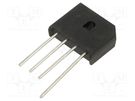 Bridge rectifier: single-phase; Urmax: 400V; If: 6A; Ifsm: 150A DC COMPONENTS