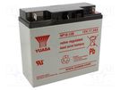 Re-battery: acid-lead; 12V; 18Ah; AGM; maintenance-free; 6.2kg YUASA