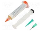Flux: rosin based; halide,ROM1; gel; syringe; 10ml; yellow BROQUETAS