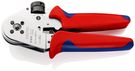 KNIPEX 97 52 63 Four-Mandrel Crimping Pliers for turned contacts with multi-component grips chrome-plated 180 mm