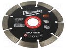 Cutting diamond wheel; Ø: 125mm; Øhole: 22.2mm; Disc thick: 2.3mm Milwaukee