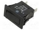 ROCKER; SPST; Pos: 2; ON-(ON); 15A/250VAC; 15A/30VDC; none; -25÷85°C NKK SWITCHES