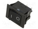 ROCKER; DPST; Pos: 2; ON-OFF; 16A/250VAC; 5A/72VDC; black; IP67; none NKK SWITCHES