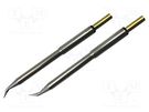 Tip; bent conical; 0.4mm; 413°C; for soldering station; 2pcs. METCAL