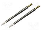 Tip; cutting; 2mm; 413°C; for soldering station; 2pcs; MX-PTZ METCAL
