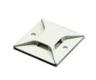 Cable tie holder self-adhesive 12.7x12.7mm white