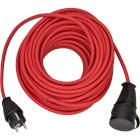 BREMAXX® outdoor extension cable (20m cable in red, for short-term outdoor use IP44, can be used down to -35 ºC, oil and UV-resistant) BN-1161760 4007123186006