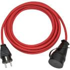 BREMAXX® outdoor extension cable (10m cable in red, for short-term outdoor use IP44, can be used down to -35 °C, oil and UV-resistant) BN-1169830 4007123625253