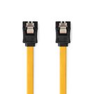 SATA Cable | 6 Gbps | SATA 7-Pin Female | SATA 7-Pin Female | Nickel Plated | 1.00 m | Flat | PVC | Yellow | Box
