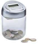 Money Jar with Digital Counter for Euro Coins