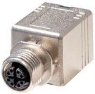 ADAPTER, M12 RCPT-RJ45 JACK, 8POS