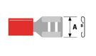 Lizdas 4.8mm neizoliuotas raudonas 0.5-1.5mm² laidui (ST-064) RoHS, 20 vnt.