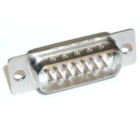 Connector:D-Sub;male;PIN:15;soldered,on cable;gold flash;5A DB/CX-15-M