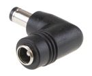 Changeable DC Plug from 2.1x5.5x11mm to 2.5x5.5x11mm, angled