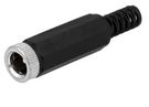 Plug; DC supply; male; 5.5/2.1mm; 5.5mm; 2.1mm; for cable; Ø: 5mm