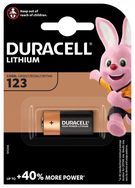 Lithium Battery CR123A (CR17345, DL123A) 1550mAh 3V Duracell