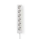 Extension Socket | Type F (CEE 7/7) | 6-Way | 3.00 m | 3680 W | 16 A | Kind of grounding: Side Contacts | 230 V AC 50/60 Hz | Socket angle: 45 ° | H05VV-F 3G1.5mm² | White