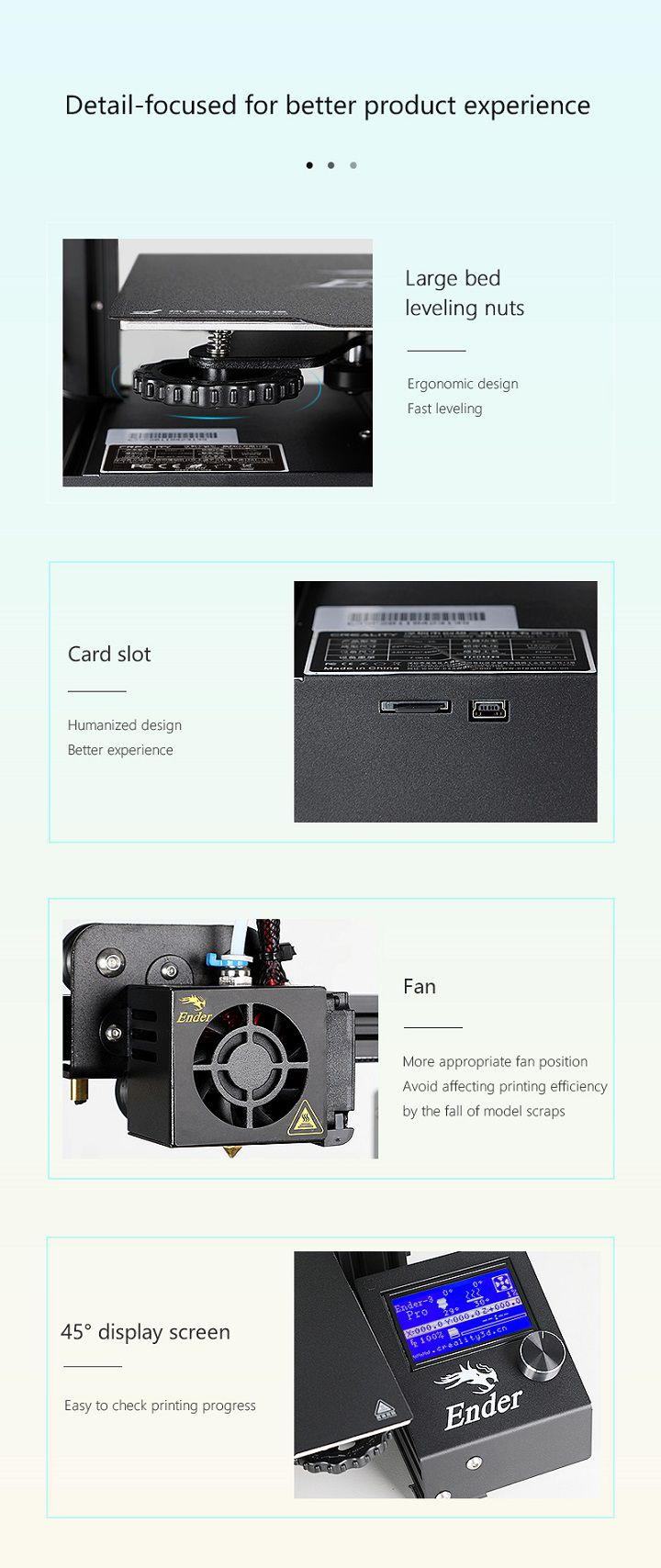3D spausdintuvas ENDER-3 Pro 220x220x250mm CREALITY ENDER-3Pro