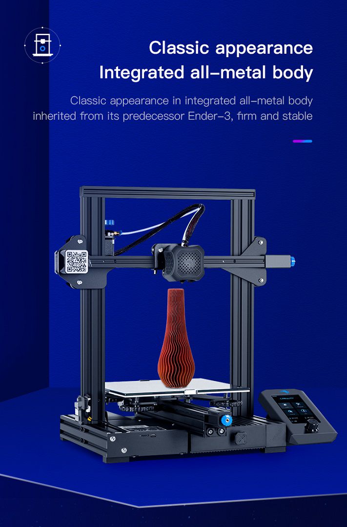 3D spausdintuvas ENDER-3 V2 220x220x250mm CREALITY ENDER-3V2
