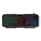 Wired Gaming Keyboard | USB Type-A | Membrane Keys | LED | AZERTY | FR Layout | USB Powered | Power cable length: 1.30 m | Multimedia