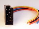 ISO plug 8pin with 5 wires powering