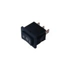 Rocker switch; (ON)-OFF-(ON), nonfixed. 3pins, 6A/250Vac, 13x19mm SP3T R9-32F-S Highly black