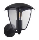 Outdoor wall mounted luminaire for E27 lamp, WENA, IP54, bottom side mount, black, ORO