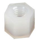 HEX THREADED SPACER, NYLON66, NATURAL