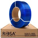 3D plastikas PET-G mėlynas skaidrus 1.75mm 1kg refill pakuotė Rosa3D