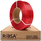 3D plastikas PET-G raudonas skaidrus 1.75mm 1kg refill pakuotė Rosa3D