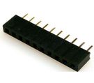 Socket;pin strips;female;PIN:10;straight;2mm;THT;1x10