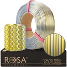 3D plastikas PLA dvipusė auksinė/sidabrinė 1.75mm 1kg refill pakuotė Rosa3D