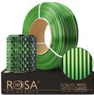 3D plastikas PLA dvipusė žalia/juoda 1.75mm 1kg refill pakuotė Rosa3D
