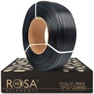 3D plastikas PLA High Speed juoda 1.75mm 1kg refill pakuotė Rosa3D