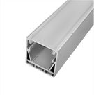 Анодированный алюминиевый профиль для светодиодной ленты, накладной, 35х35мм, 3м (без рассеивателя)