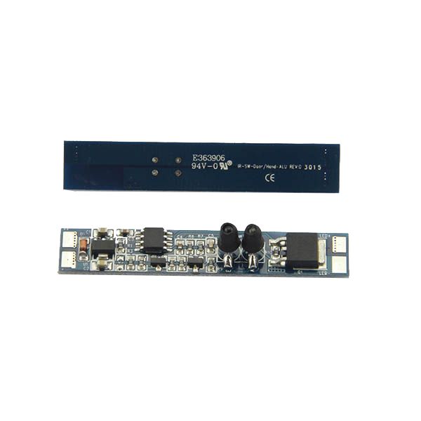 LED juostos valdiklis montuojamas į profilį 12-24Vdc 8A valdomas rankos mostu