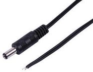 LEAD 2.1MM DC PLUG TO BARE END 5M