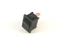 Rocker switch; ON-OFF,fixed, 2pins. 6A/250Vac, 15x21mm SPST, black HIGHLY