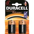 Алкалиновая батарейка R14 (C) 1,5V Duracell (блистер 2внт)