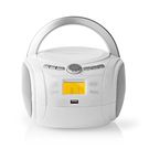 CD Player Boombox | Battery Powered / Mains Powered | Stereo | 9 W | Bluetooth® | FM | USB playback | Carrying handle | White