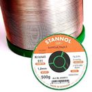 Solder wires Sn99Ag0.3Cu0.7 1.0mm 500g with flux Stannol