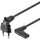 Cable; euro plug CEEE 7/16 > double nut jack IEC 60320 C7
