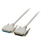 Serial Cable D-SUB 25-Pin Male - D-SUB 25-Pin Female 5.00 m Ivory VLCP52110I50