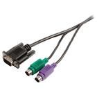 VGA Cable VGA Male + 2x PS2 Male - VGA Male + 2x PS/2 Male 2.00 m Black VLCP59850B20