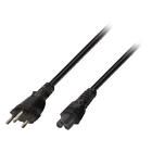 Swiss Power Cable CH Type 12 - IEC-320-C5 5.00 m Black VLEP11220B50