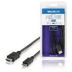 High Speed HDMI Cable with Ethernet HDMI Connector - HDMI Mini Male 2.00 m Black VLMB34500B20