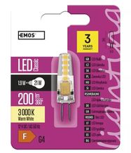 LED bulb G4 12V JC 2W 210lm, warm white, 3000K, EMOS