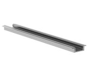 Recessed slimline 7 mm, anodized in silver, aluminium LED profile - 3 meter