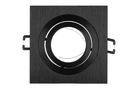 LED line® downlight aluminium square adjustable SLIM black brushed AKROS