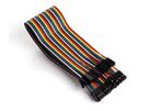 40 PINS 30 CM FEMALE TO FEMALE JUMPER WIRE (FLAT CABLE)